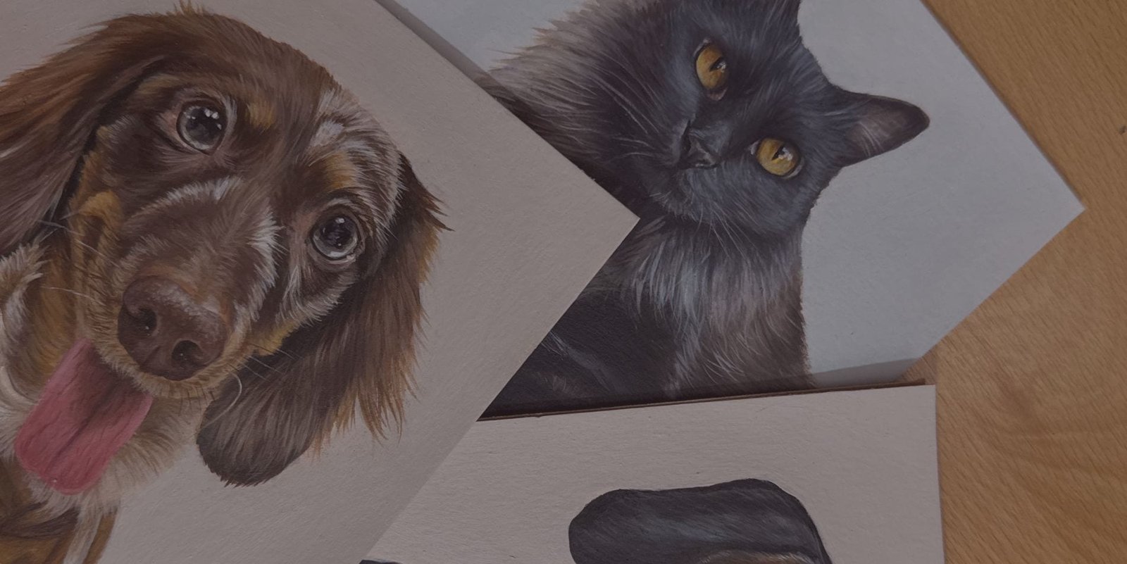 Retratos de mascotas pintados a mano por Agustina Picardo